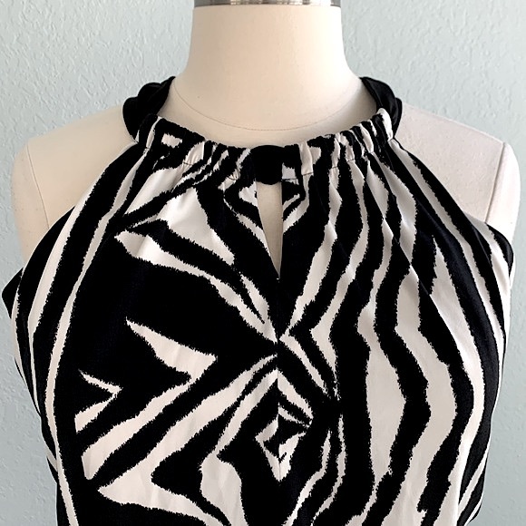 Chico’s Zebra Print Maxi Knit Dress - Picture 7 of 16
